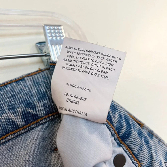 Nobody Denim Lou Jean Crop Straight Leg Light Wash Cropped Distressed Jeans 24 - Picture 9 of 9